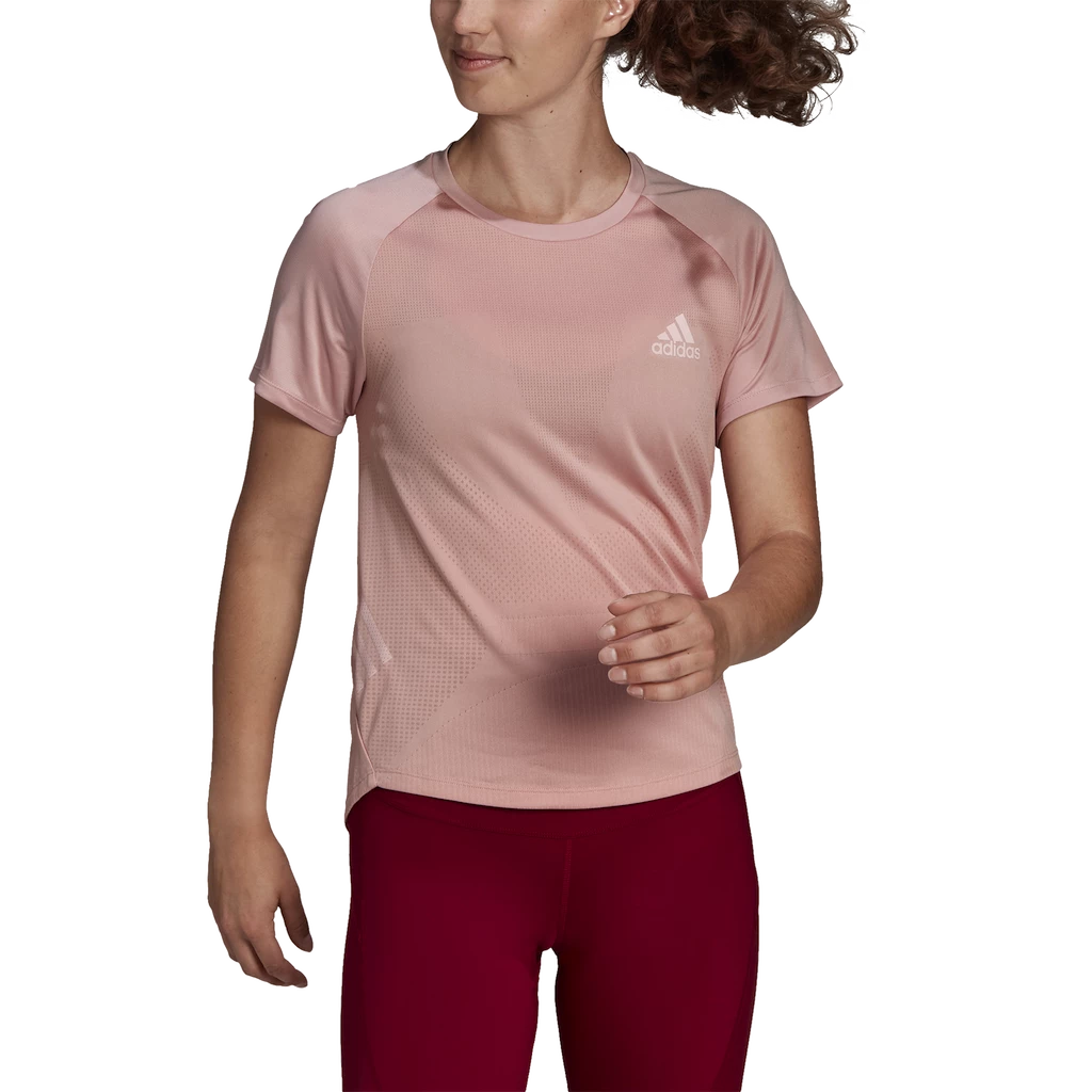 Dames T-shirt adidas  Adizero Tee Wonder Mauve
