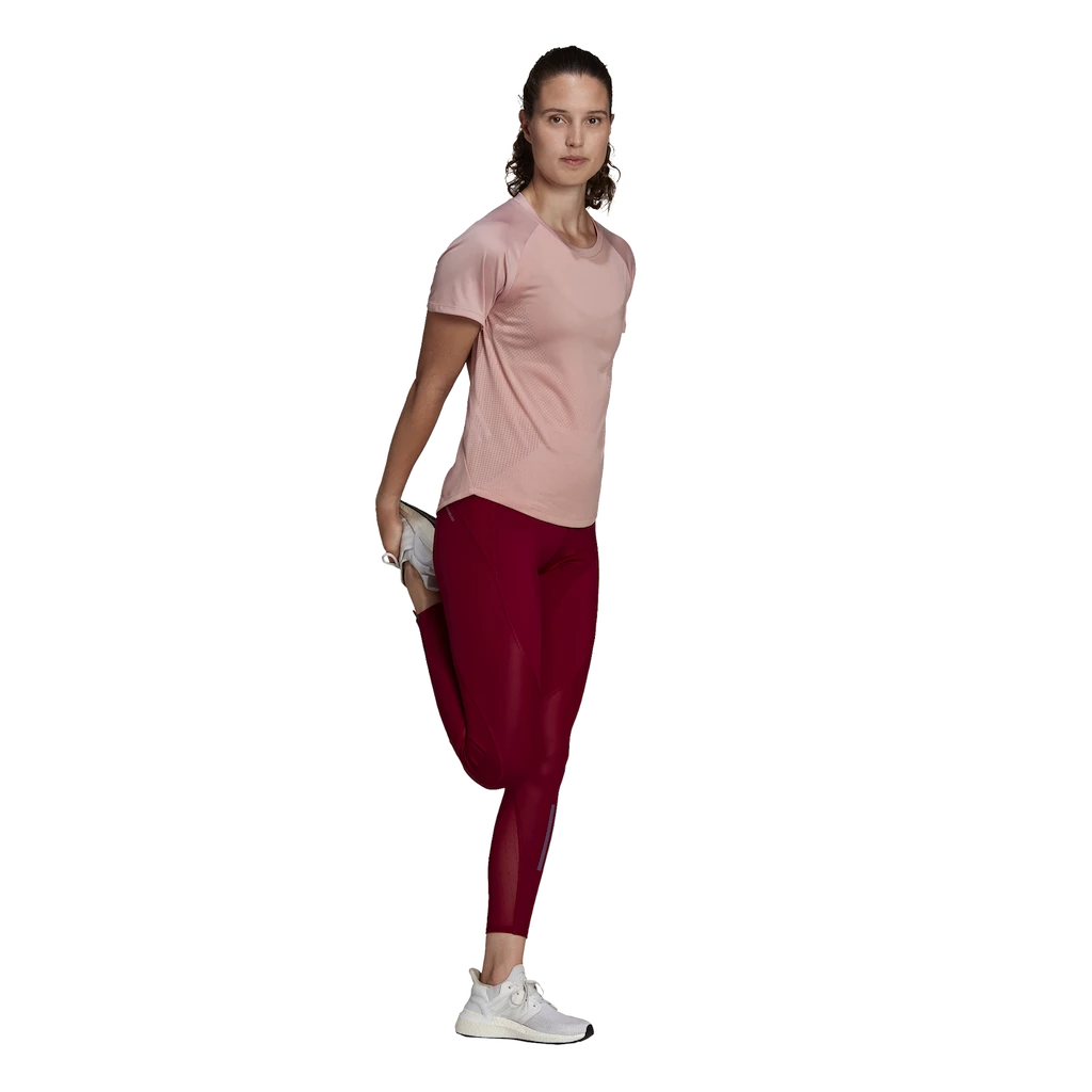 Dames T-shirt adidas  Adizero Tee Wonder Mauve
