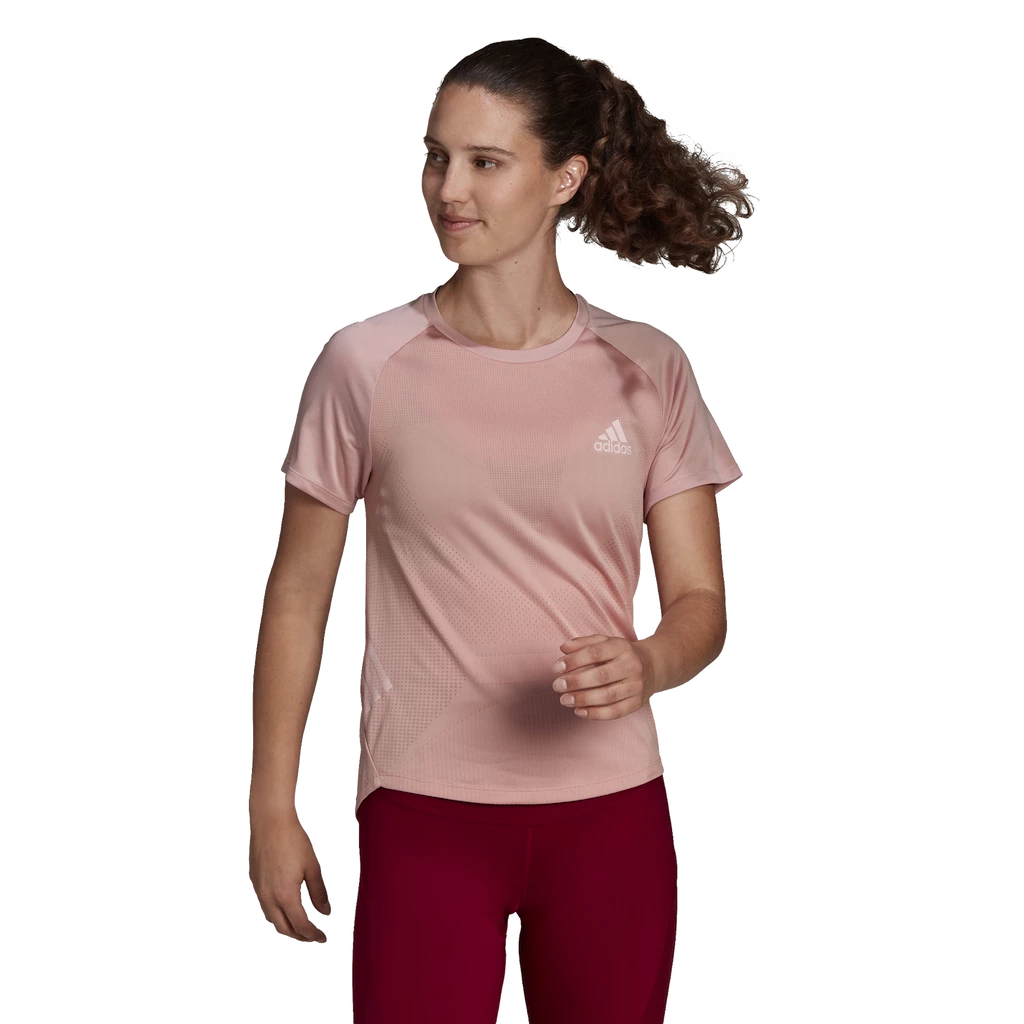 Dames T-shirt adidas  Adizero Tee Wonder Mauve