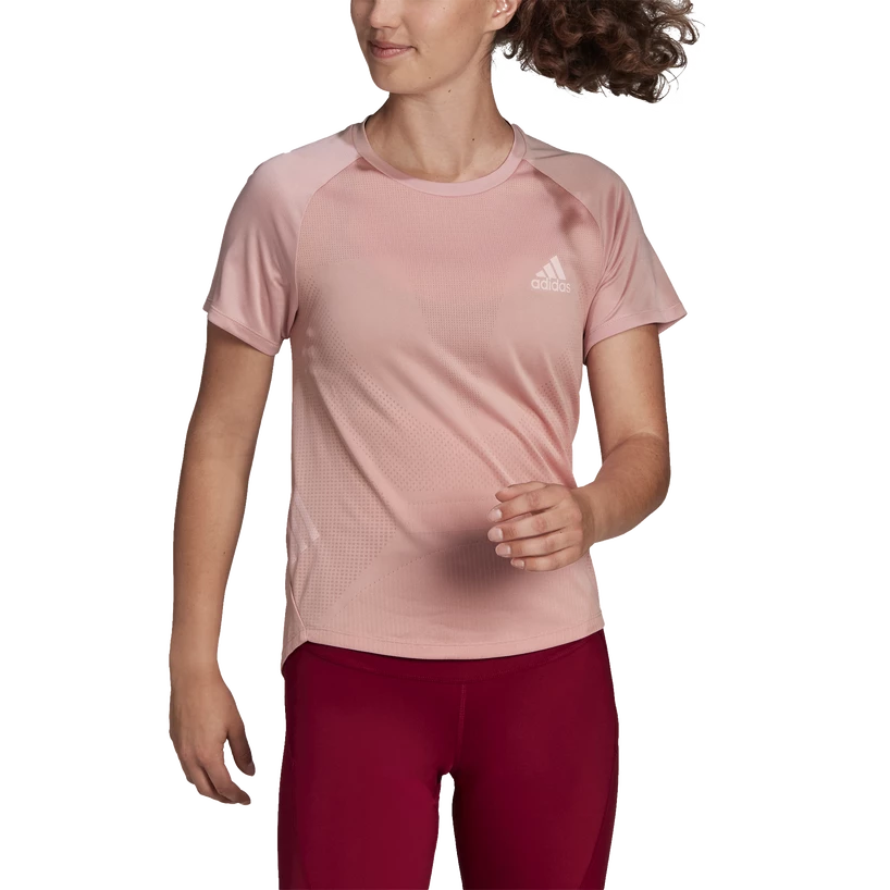 Dames T-shirt adidas  Adizero Tee Wonder Mauve