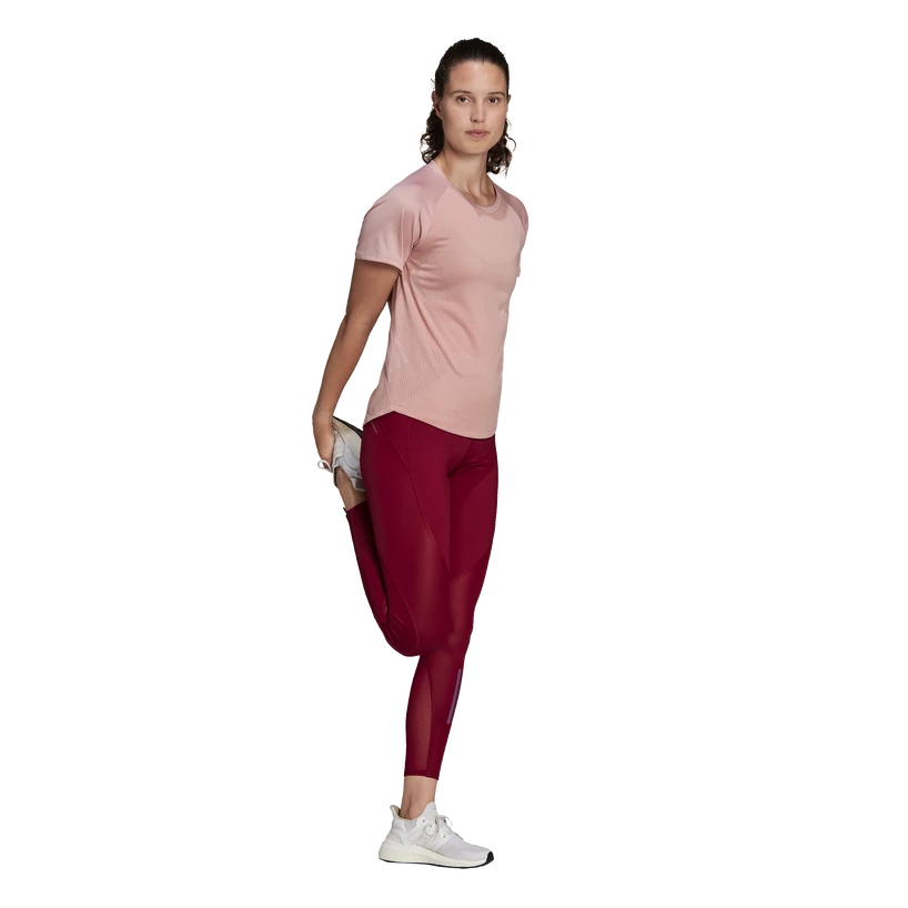 Dames T-shirt adidas  Adizero Tee Wonder Mauve