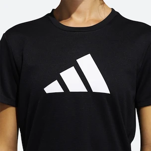 Dames T-shirt adidas  Bos Logo Tee Black/White XS