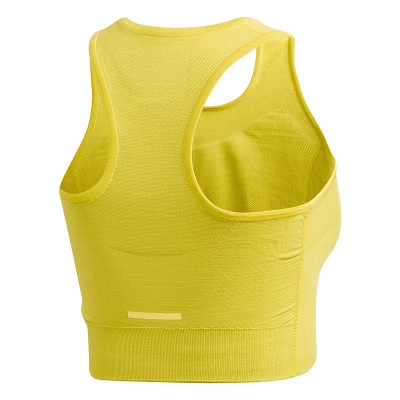 Dames T-shirt adidas  Primeknit Crop S