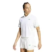 Dames T-shirt adidas  Tennis Pro Climacool Polo Shirt White
