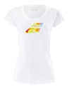 Dames T-shirt Babolat  Exercise Big Flag Tee White
