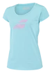 Dames T-shirt Babolat Exercise Flag Tee Women Angel Blue