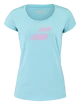 Dames T-shirt Babolat Exercise Flag Tee Women Angel Blue