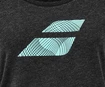 Dames T-shirt Babolat  Exercise Flag Tee Women Black Heather