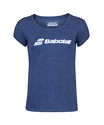 Dames T-shirt Babolat Exercise Tee Blue