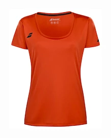 Dames T-shirt Babolat Play Cap Sleeve Top Women Fiesta Red