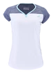 Dames T-shirt Babolat  Play Cap Sleeve Top Women White/Blue