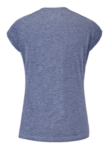 Dames T-shirt Babolat  Play Cap Sleeve Top Women White/Blue