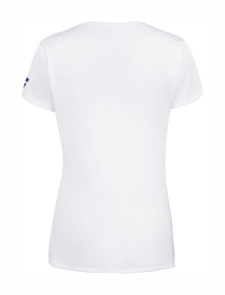 Dames T-shirt Babolat  Play Cap Sleeve Top Women White/White