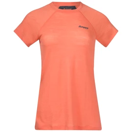 Dames T-shirt Bergans Floyen Wool Tee Orange