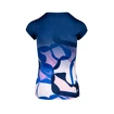 Dames T-shirt BIDI BADU Bella 2.0 Tech V-Neck Tee Dark Blue/Rose