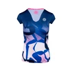 Dames T-shirt BIDI BADU  Bella 2.0 Tech V-Neck Tee Dark Blue/Rose