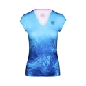 Dames T-shirt BIDI BADU  Bella 2.0 Tech V-Neck Tee Light Blue