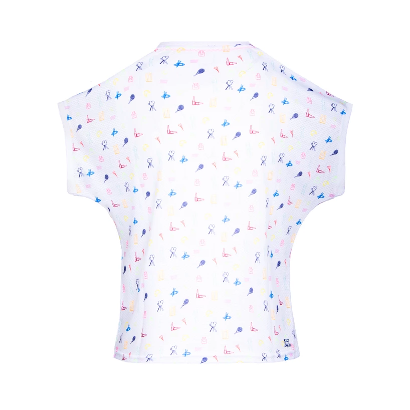Dames T-shirt BIDI BADU  Majira Tech Tee White, Mixed M