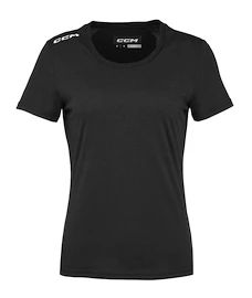 Dames T-shirt CCM Crew Neck SS TEE Black