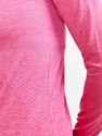 Dames T-shirt Craft Core Dry Active Comfort Zip Pink