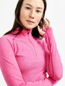 Dames T-shirt Craft  Core Dry Active Comfort Zip Pink