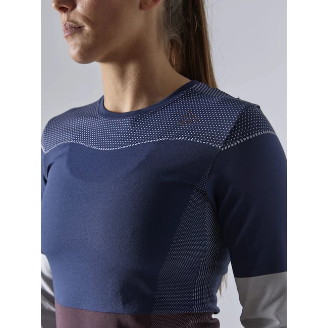 Dames T-shirt Craft  Fuseknit Comfort Blocked LS
