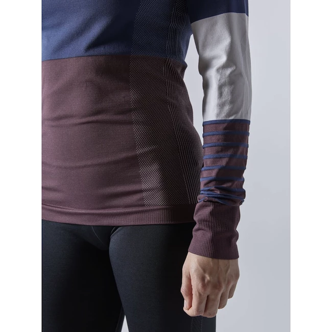 Dames T-shirt Craft  Fuseknit Comfort Blocked LS
