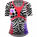 Dames T-shirt Crazy Idea T-SHIRT VOLTAGE BLACK-ZEBRA