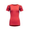 Dames T-shirt Devold Hiking T-Shirt Poppy/Beetroot