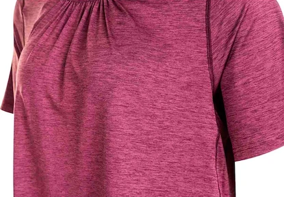 Dames T-shirt Endurance  Q Bree Melange SS Tee Wine 46