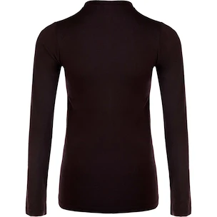 Dames T-shirt Endurance  Yalia Seamless Wool Print LS Baselayer Dark Purple
