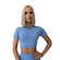 Dames T-shirt GymBeam  FLO CropTop Blue