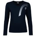 Dames T-shirt Head  Club 21 Linda LS Women Dark Blue