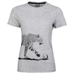 Dames T-shirt Head  Leopard Gray