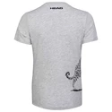 Dames T-shirt Head  Leopard Gray