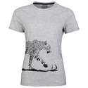 Dames T-shirt Head  Leopard Gray