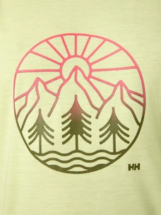 Dames T-shirt Helly Hansen  Skog Recycled Graphic Tee Fadded Yallow