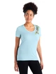 Dames T-shirt Icebreaker Tech Lite II SS Scoop Tee Fabulous Fer Haze