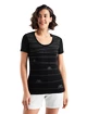 Dames T-shirt Icebreaker Tech Lite II SS Scoop Tee Hill Sprint Black