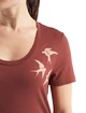Dames T-shirt Icebreaker  Tech Lite II SS Scoop Tee Shapes Grape