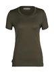 Dames T-shirt Icebreaker  Tech Lite II SS Tee Loden