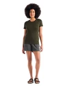 Dames T-shirt Icebreaker  Tech Lite II SS Tee Loden