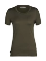 Dames T-shirt Icebreaker  Tech Lite II SS Tee Loden
