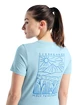 Dames T-shirt Icebreaker Tech Lite II SS Tee Mountain Lake Haze