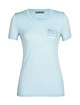 Dames T-shirt Icebreaker  Tech Lite II SS Tee Mountain Lake Haze