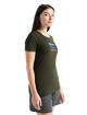 Dames T-shirt Icebreaker Tech Lite II SS Tee Trailhead Loden