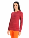 Dames T-shirt Icebreaker  W 200 Oasis LS Crewe Ski Cherry