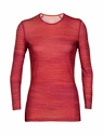 Dames T-shirt Icebreaker  W 200 Oasis LS Crewe Ski Cherry