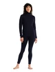 Dames T-shirt Icebreaker  W 260 Tech LS Half Zip MIDNIGHT NAVY