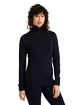 Dames T-shirt Icebreaker  W 260 Tech LS Half Zip MIDNIGHT NAVY